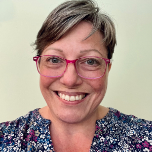 Lori Hout smiling at camera